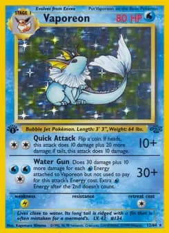 Vaporeon card image