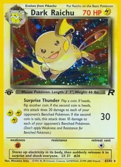 Dark Raichu card image