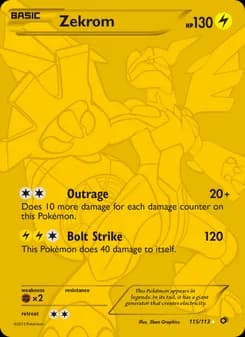Zekrom Pokémon card