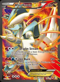 White Kyurem-EX Pokémon card