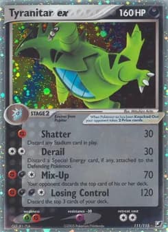 Tyranitar ex card image