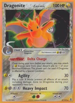 Dragonite δ card image