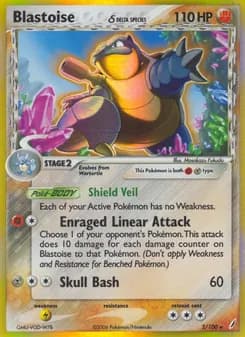 Blastoise δ card image