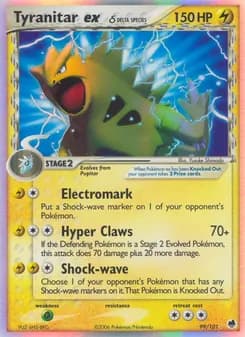 Tyranitar ex δ card image