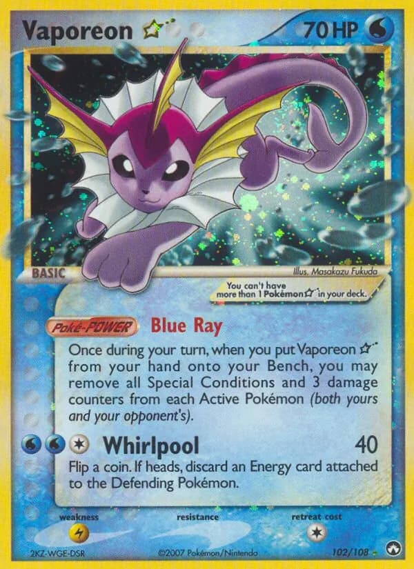Vaporeon card image