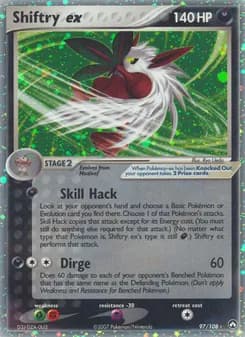 Shiftry ex card image