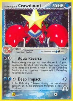 Team Aqua's Crawdaunt card image