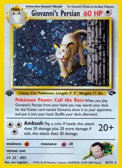 Giovanni's Persian card image