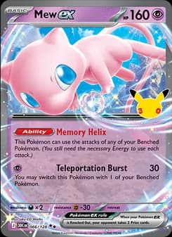 Mew ex Pokémon card