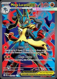 Mega Lucario ex Pokémon card