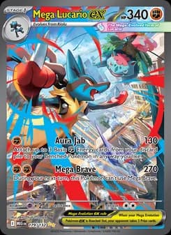 Mega Lucario ex Pokémon card