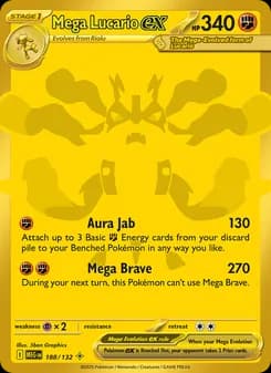 Mega Lucario ex Pokémon card