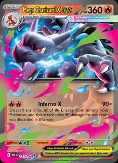 Mega Charizard X ex Pokémon card