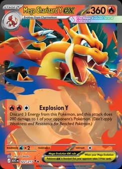 Mega Charizard Y ex Pokémon card