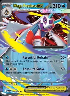 Mega Froslass ex Pokémon card