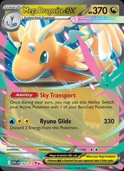 Mega Dragonite ex Pokémon card