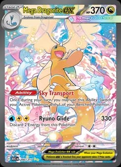 Mega Dragonite ex Pokémon card