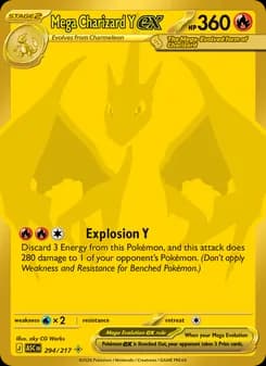 Mega Charizard Y ex Pokémon card