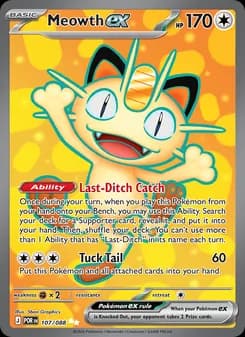 Meowth ex Pokémon card