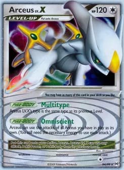 Arceus LV.X card image