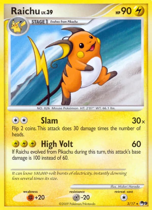 Raichu card image
