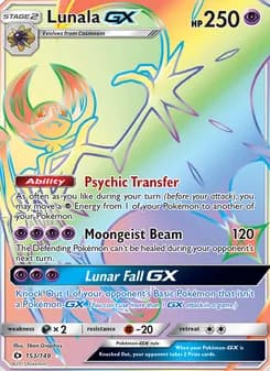 Lunala GX card image