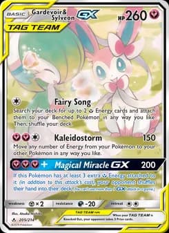 Gardevoir & Sylveon GX Pokémon card