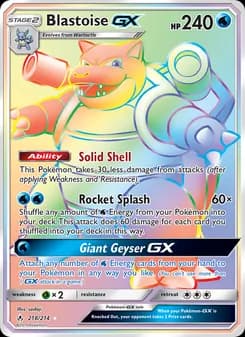 Blastoise GX card image