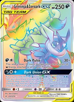 Greninja & Zoroark GX card image