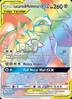 Lucario & Melmetal GX card image
