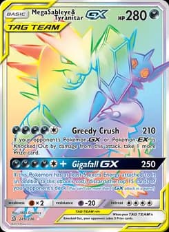 Mega Sableye & Tyranitar GX card image
