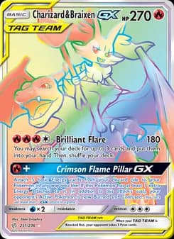 Charizard & Braixen GX card image