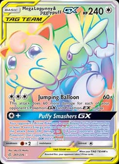 Mega Lopunny & Jigglypuff GX card image