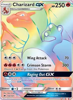 Charizard GX Pokémon card