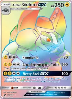 Alolan Golem GX card image