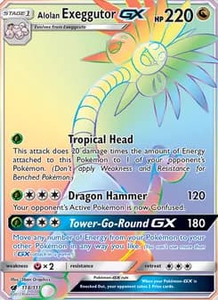 Alolan Exeggutor GX card image