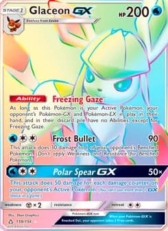 Glaceon GX card image