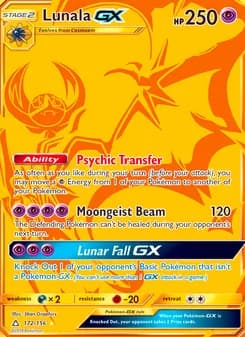 Lunala GX card image