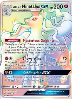 Alolan Ninetales GX card image