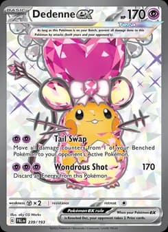 Dedenne ex Pokémon card