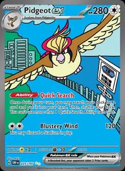 Pidgeot ex card image