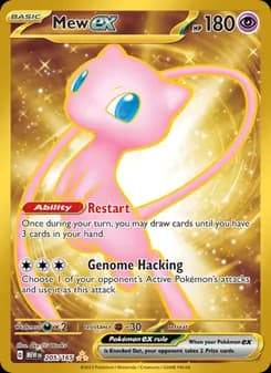 Mew ex Pokémon card