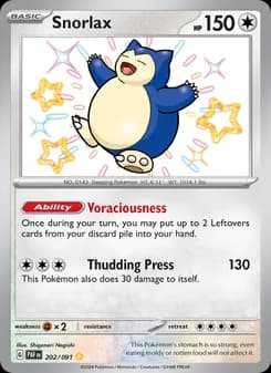 Snorlax Pokémon card