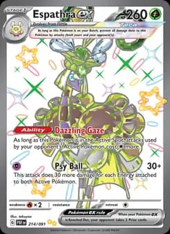 Espathra ex Pokémon card