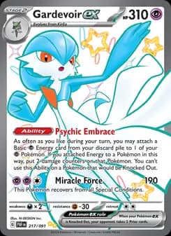 Gardevoir ex Pokémon card
