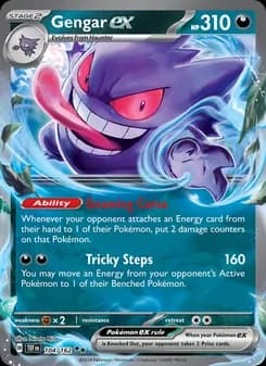Gengar ex Pokémon card