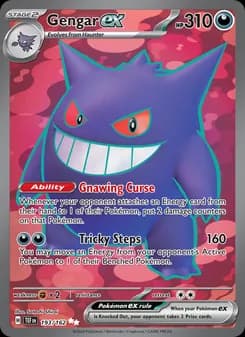 Gengar ex Pokémon card