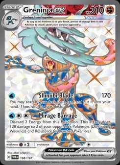 Greninja ex Pokémon card