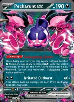 Pecharunt ex Pokémon card