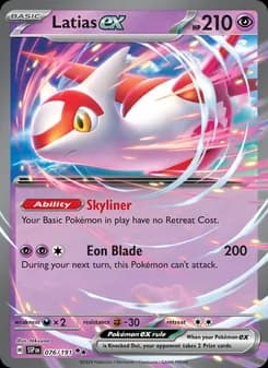 Latias ex Pokémon card